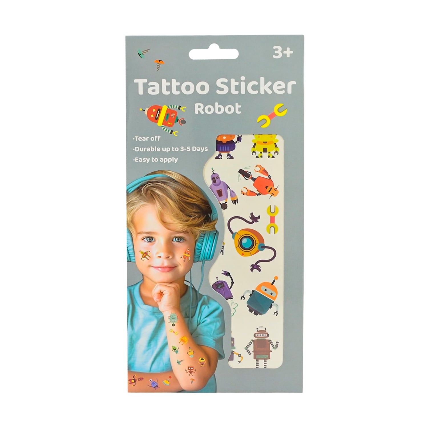 Дитячий ігровий набір Shantou Jinxing Tattoo Sticker Robot від 3 років (WY826D)
